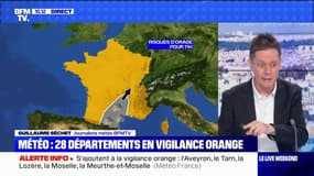 Orages: 28 départements placés en vigilance orange par Météo France