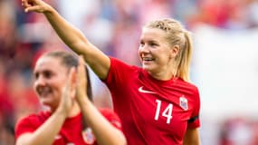 Ada Hegerberg en match de préparation avec la Norvège, le 25 juin 2022