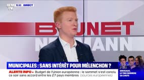 Adrien Quatennens: "La France Insoumise n'est pas candidate aux élections municipales"