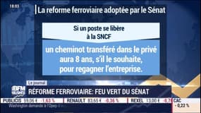 SNCF: le Sénat approuve la réforme en première lecture