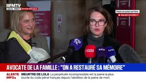 Meurtre de Lola: "Justice a été rendue", déclare Me Karine Bourdié, avocate de la famille de Lola