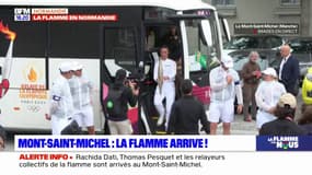 La flamme entame sa traversée vers le Mont-Saint-Michel