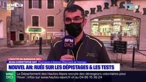 Sisteron: Jean-Christophe Gay, pharmacien, assure que la demande de tests est "très très forte"