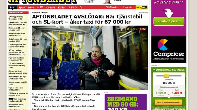 Le patron des transports publics de Stockholm a été épinglé.