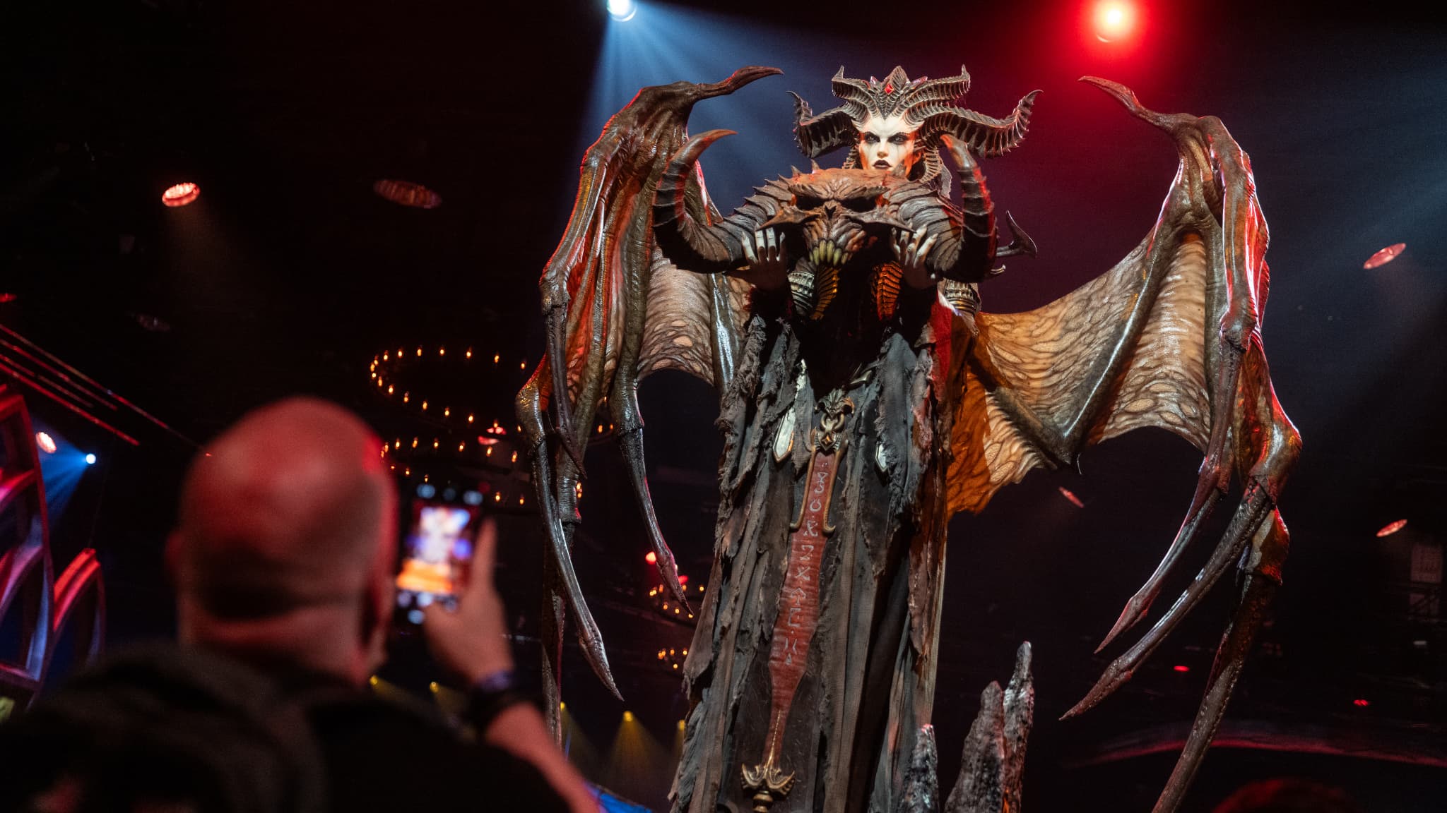 Une statue de Diablo à la BlizzCon 2023