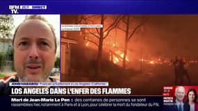 Incendies à Los Angeles: "Nous sommes très inquiets d'une situation qui peut à tout moment basculer", raconte John Hababou, un Français vivant en Californie