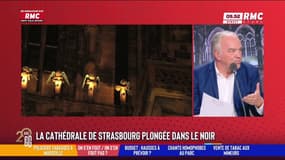 La cathédrale de Strasbourg plongée dans le noir