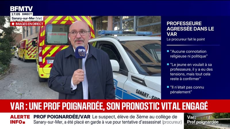 Professeure poignardée à Sanary-sur-Mer: "Il faudra prendre l'ensemble des mesures pour que ça ne se reproduise pas", déclare Frédéric Boccaletti, député RN du Var