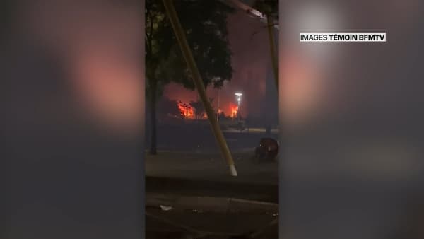 La mairie de Persan-Beaumont incendiée dans la nuit de vendredi à samedi par des émeutiers.