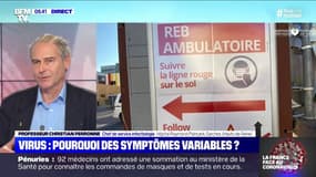 Coronavirus: "On commence à voir des personnes guéries qui une ou deux semaines après redémarrent des symptômes", raconte le Pr Perronne