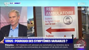 Coronavirus: "On commence à voir des personnes guéries qui une ou deux semaines après redémarrent des symptômes", raconte le Pr Perronne