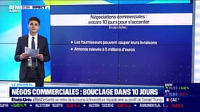 Négociations commerciales : bouclage dans 10 jours