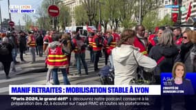 Manifestation contre la réforme des retraites : une mobilisation stable à Lyon ce jeudi