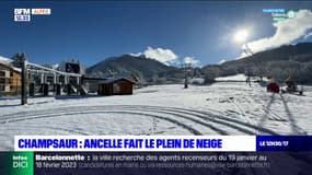 Champsaur: Ancelle fait le plein de neige, jusqu'à 25 cm en haut des pistes