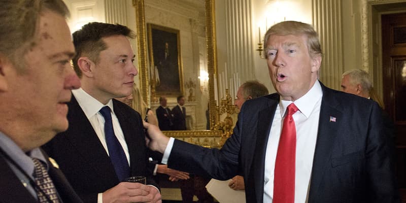 Donald Trump et Elon Musk, le 3 février 2017, à la Maison Blanche