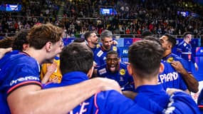 La joie des Bleus après leur victoire face au Portugal le 10 janvier 2025