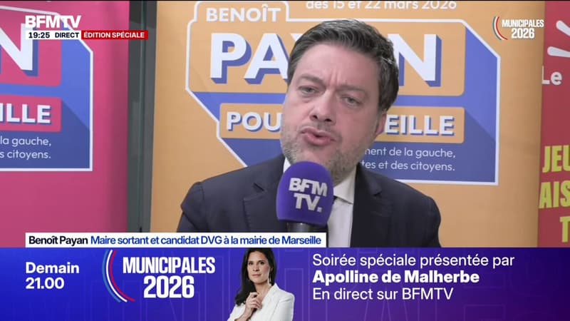 Municipales à Marseille: “J’ai vécu une campagne de caniveaux”, affirme Benoît Payan, maire sortant et candidat DVG