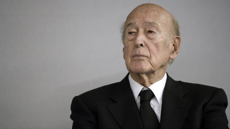 Valéry Giscard d'Estaing au Bourget, près de Paris, le 14 octobre dernier.