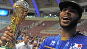 Le joueur de l'équipe de France de volley-ball, Earvin Ngapeth