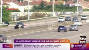 Un automobiliste verbalisé pour une surcharge de 655 kg