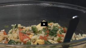 Une salade de riz aux saveurs mexicaines (Vidéo)