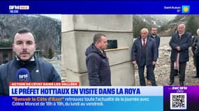 Le préfet Laurent Hottiaux en visite dans la Roya 
