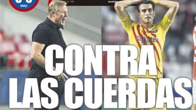 "Dans les cordes", titre Mundo Deportivo
