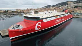 Le navire "A Galeotta" de le compagnie Corsica Linea.