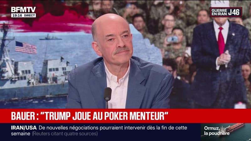 "Donald Trump joue au poker menteur", explique Alain Bauer, professeur émérite de criminologie