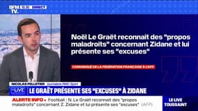 Noël Le Graët présente ses "excuses" à Zinédine Zidane et reconnaît des "propos maladroits"