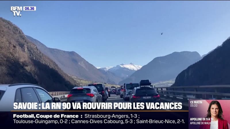 Savoie: la RN 90 va rouvrir sur au moins une voie ce vendredi