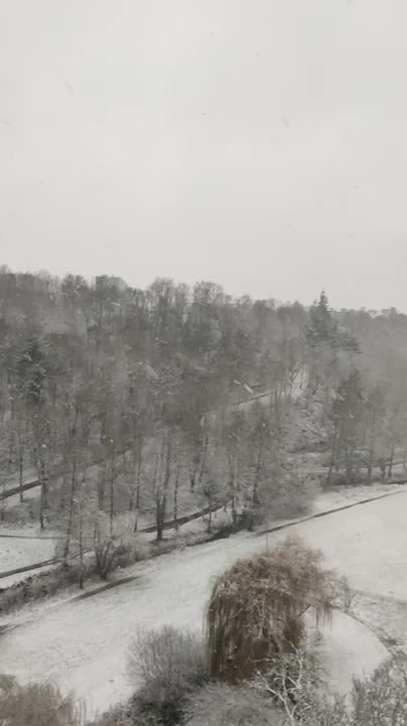 Il neige à Saint-Brieuc - Témoins BFMTV