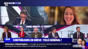 Contrôleurs en grève ou direction de la SNCF: qui est responsable de la grève pendant les fêtes? Débat dans BFM Story