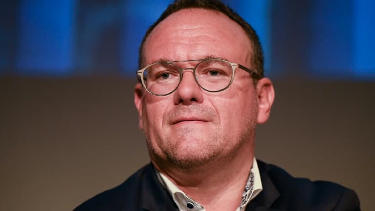 Damien Abad le 9 septembre 2021 aux Journées LR à Nîmes