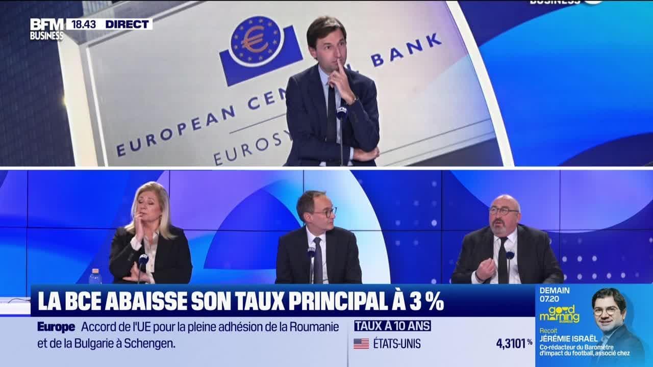 La BCE abaisse son taux principal à 3% - 12/12