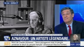 "Charles Aznavour est le symbole même de la résurrection des Arméniens", affirme Patrick Devedjian