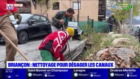 Briançon: nettoyage pour dégager les canaux