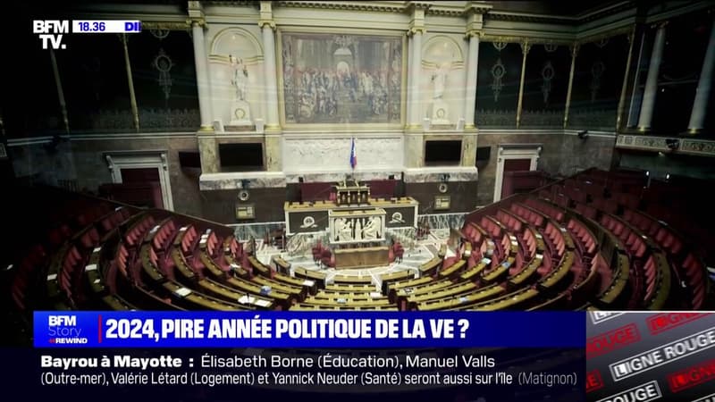 Dissolution, élections, censure... l'année 2024 marquée par des épisodes politiques