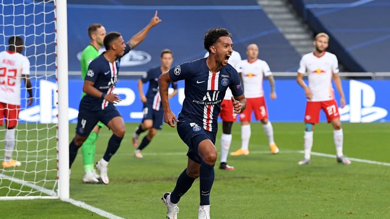 Marquinhos (PSG) après l'ouverture du score