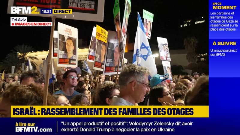 Des familles des otages israéliens se rassemblent à Tel-Aviv en attendant leur libération