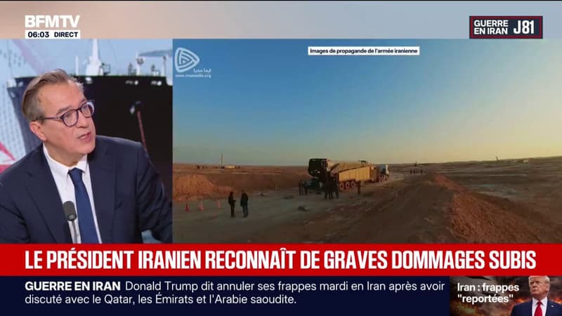 Guerre au Moyen-Orient: le président iranien, Masoud Pezeshkian, reconnaît que le pays a subi "de graves dommages"