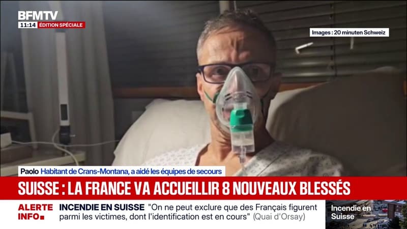 "On a cassé la porte et on a sorti des personnes": Paolo, habitant de Crans-Montana qui a aidé des gens à sortir du bar incendié, témoigne