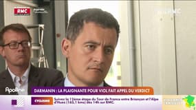 Darmanin: la plaignante pour viol fait appel du verdict