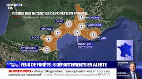 Huit départements en vigilance orange "risque d'incendies" dans le sud-est de la France