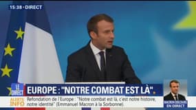 Macron : "L'Europe ne vivra que par l'idée que nous nous en faisons"