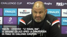 Toulon - Leicester : "Le travail paie", se satisfait Collazo après la qualification pour la finale du Challenge Européen