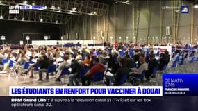 Douai: les étudiants en renfort au vaccinodrome