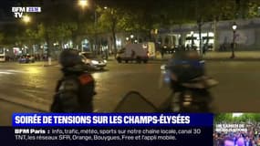 Soirée de tensions sur les Champs-Élysées