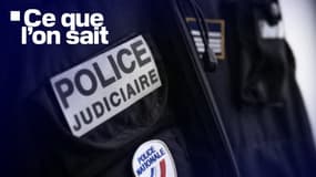 Un badge de Police Judiciaire à Rouen, dans le nord-ouest de la France, le 13 juin 2024. 