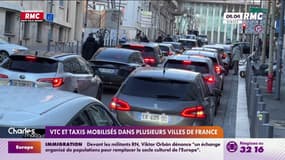 VTC et taxis en colère: blocages et opérations escargots partout en France cette semaine